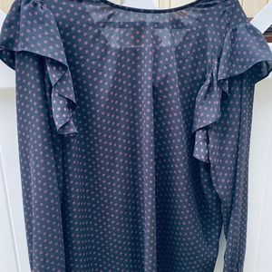 NEW Who What Wear Polka-dot Long sleeved